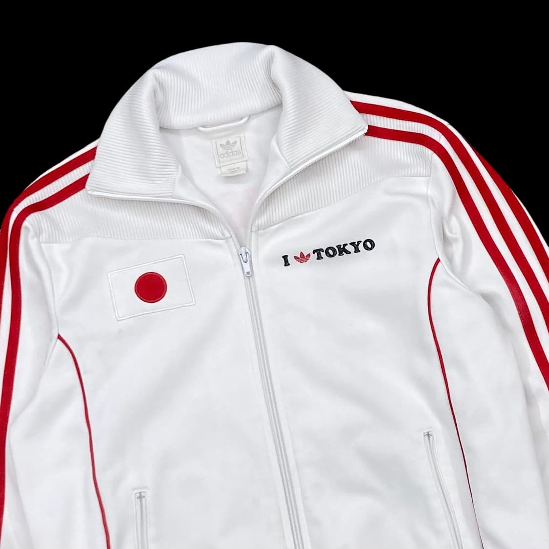 아디다스 빈티지 도쿄 화이트 삼선 트랙탑 져지 상품이미지3