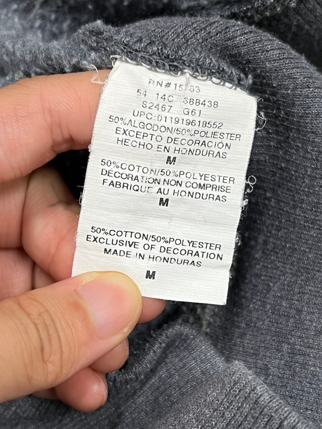 (S) 챔피온 에코 스몰 자수로고 후드 티 차콜 상품이미지5