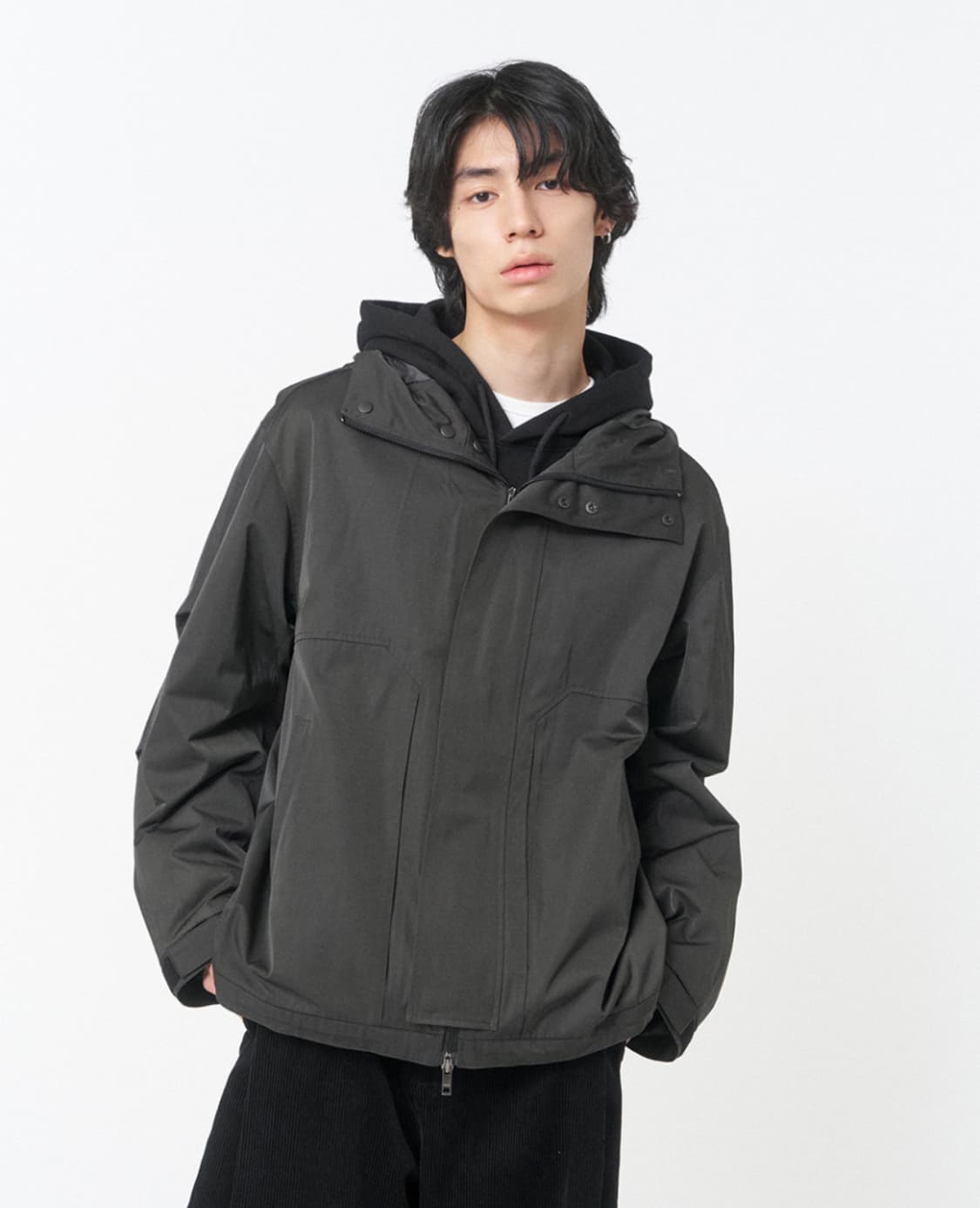 미세키서울 맨 하이넥 후디 쉘 파카 상품이미지1