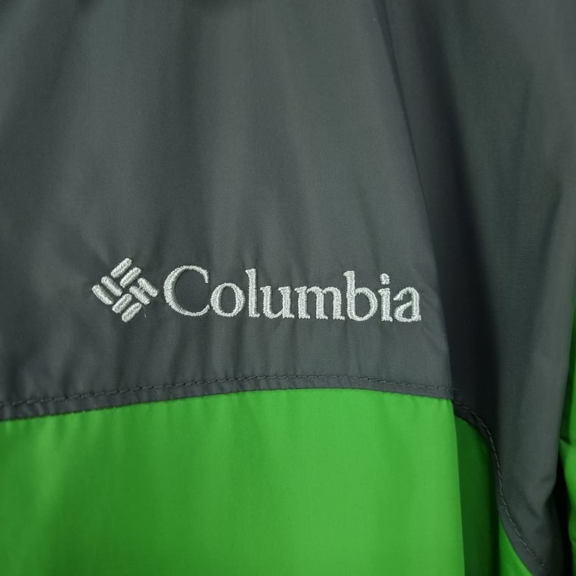 [컬럼비아] 로고 자수 후드 바람막이 자켓 그린 M19576 상품이미지6