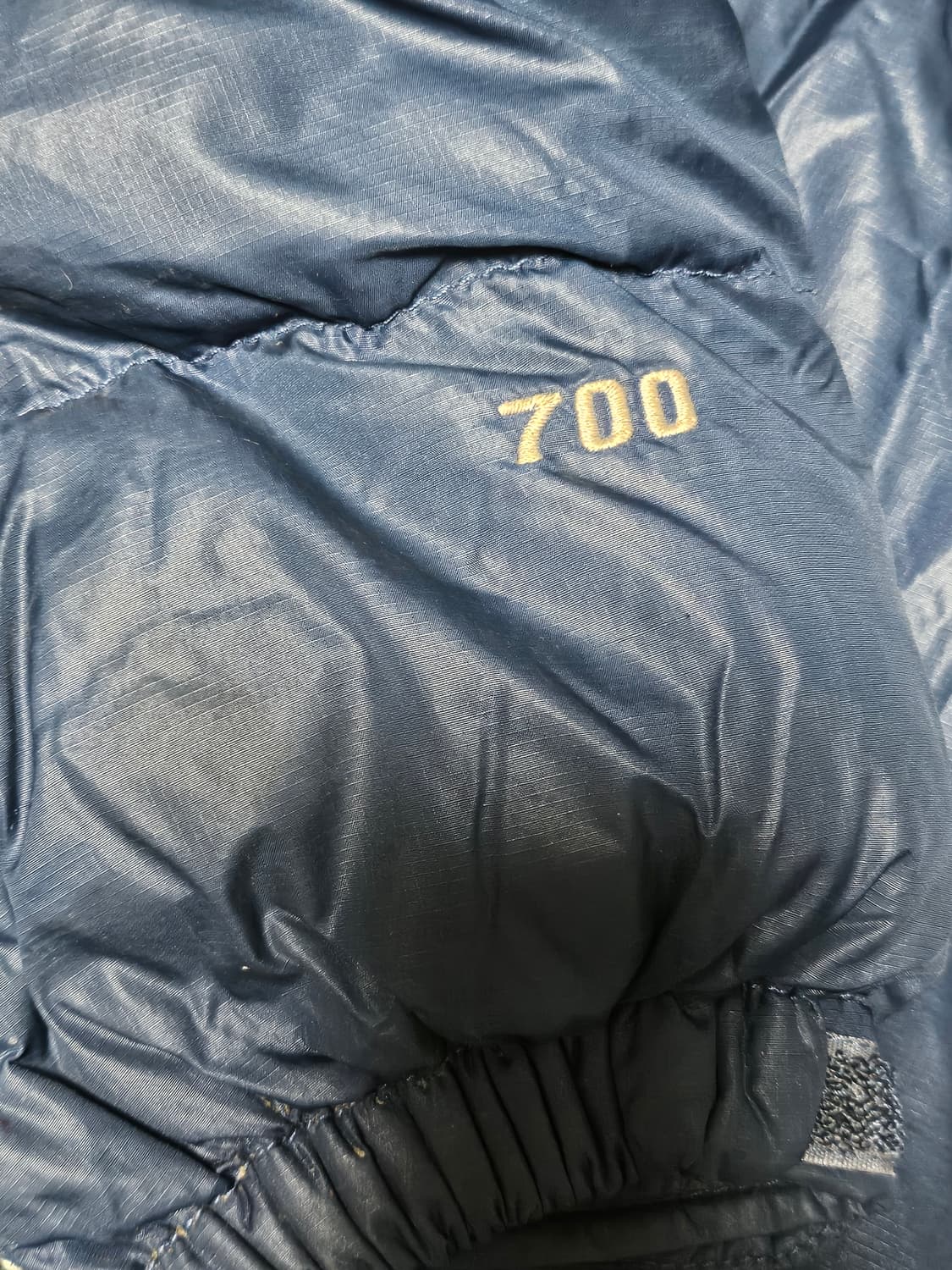 노스페이스 눕시 구스다운 패딩 자켓 흑청 필파워 700 90 상품이미지3