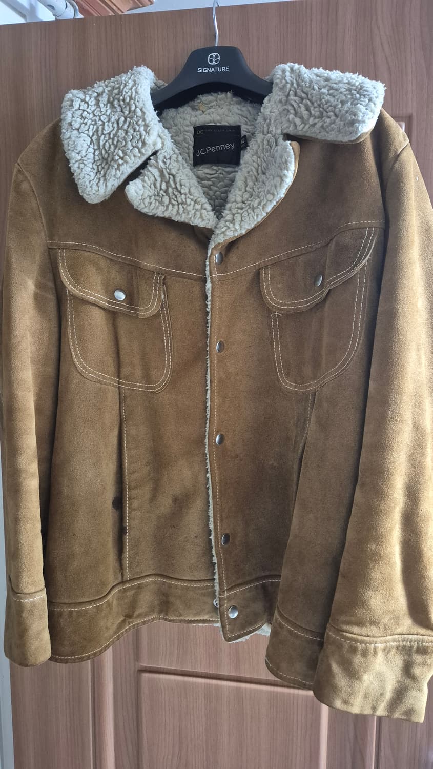 JCPENNEY 80년대 빈티지 웨스턴 쉐르파 스웨이드 가죽자켓 레더자켓 상품이미지1