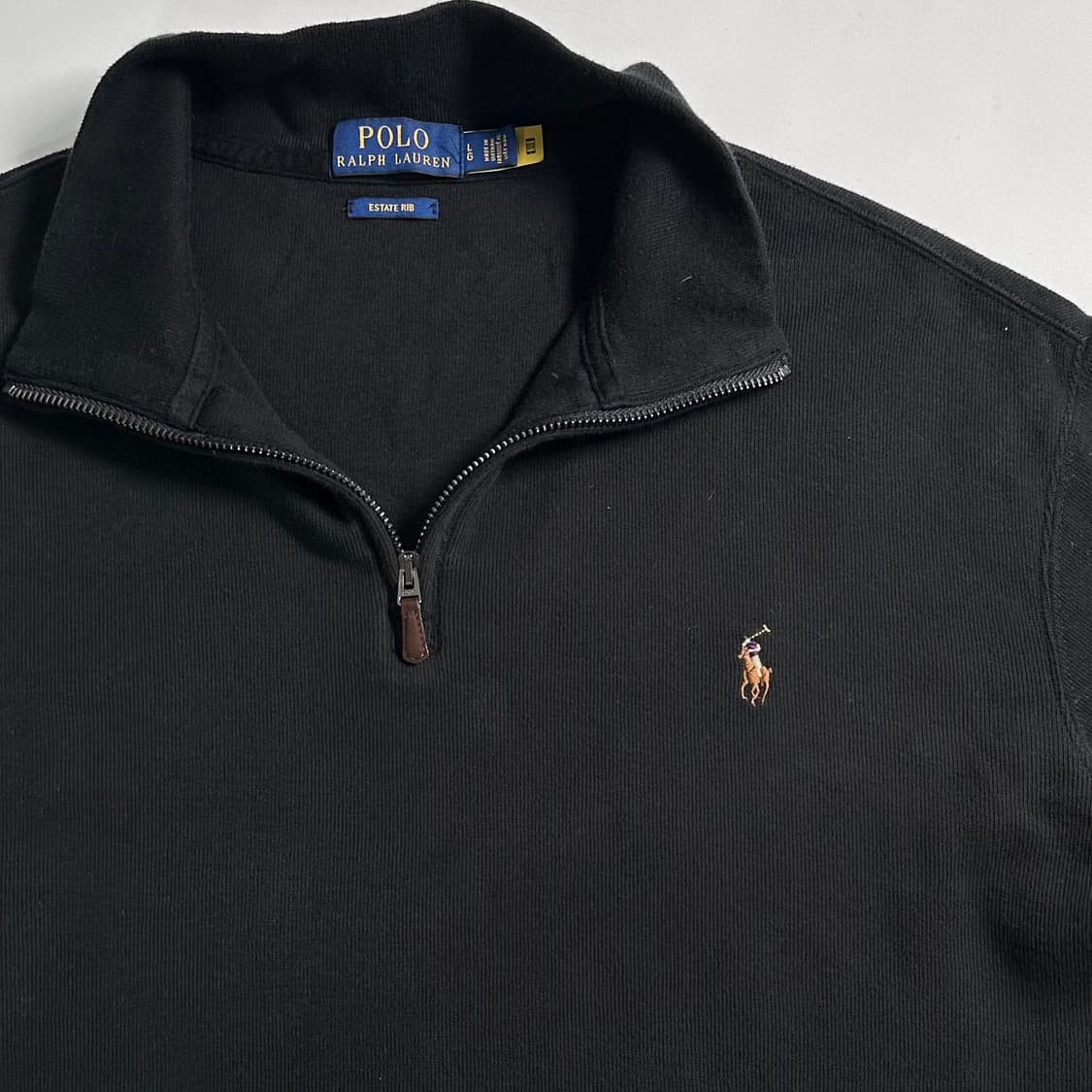 폴로 랄프로렌 블랙 반집업 상품이미지3