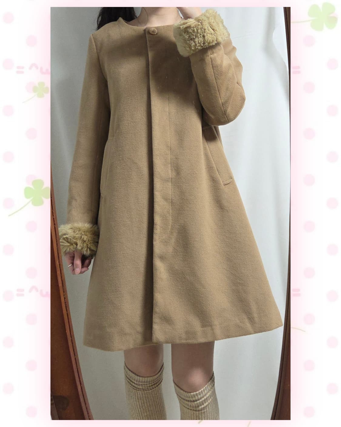 어스뮤직 카멜 코트 상품이미지4