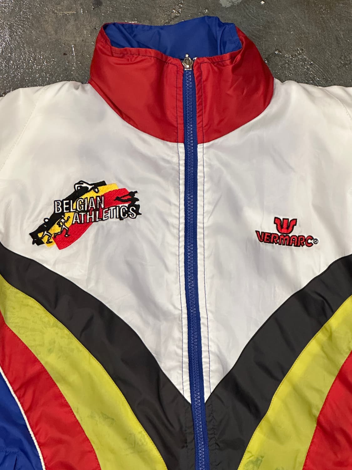 90s Belgian Athletics 팀 트레이닝 윈드브레이커 자켓 S 상품이미지3