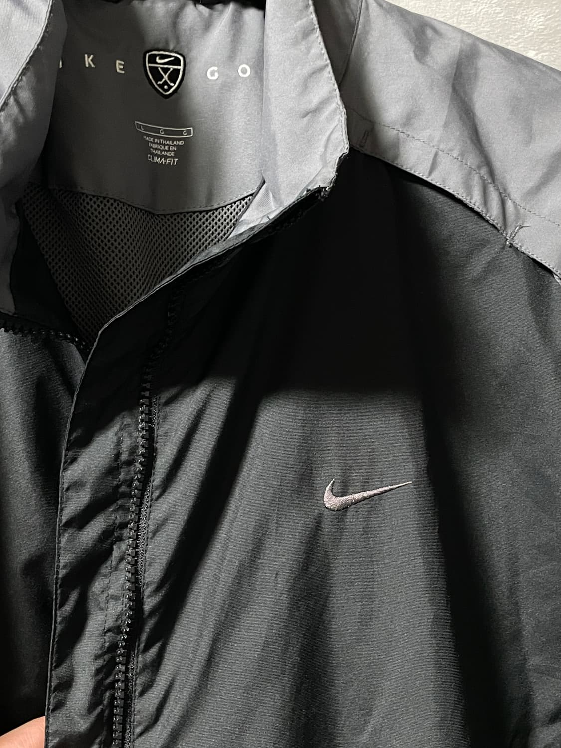 L~XL 나이키 골프 바람막이 자켓 블랙/그레이 상품이미지3