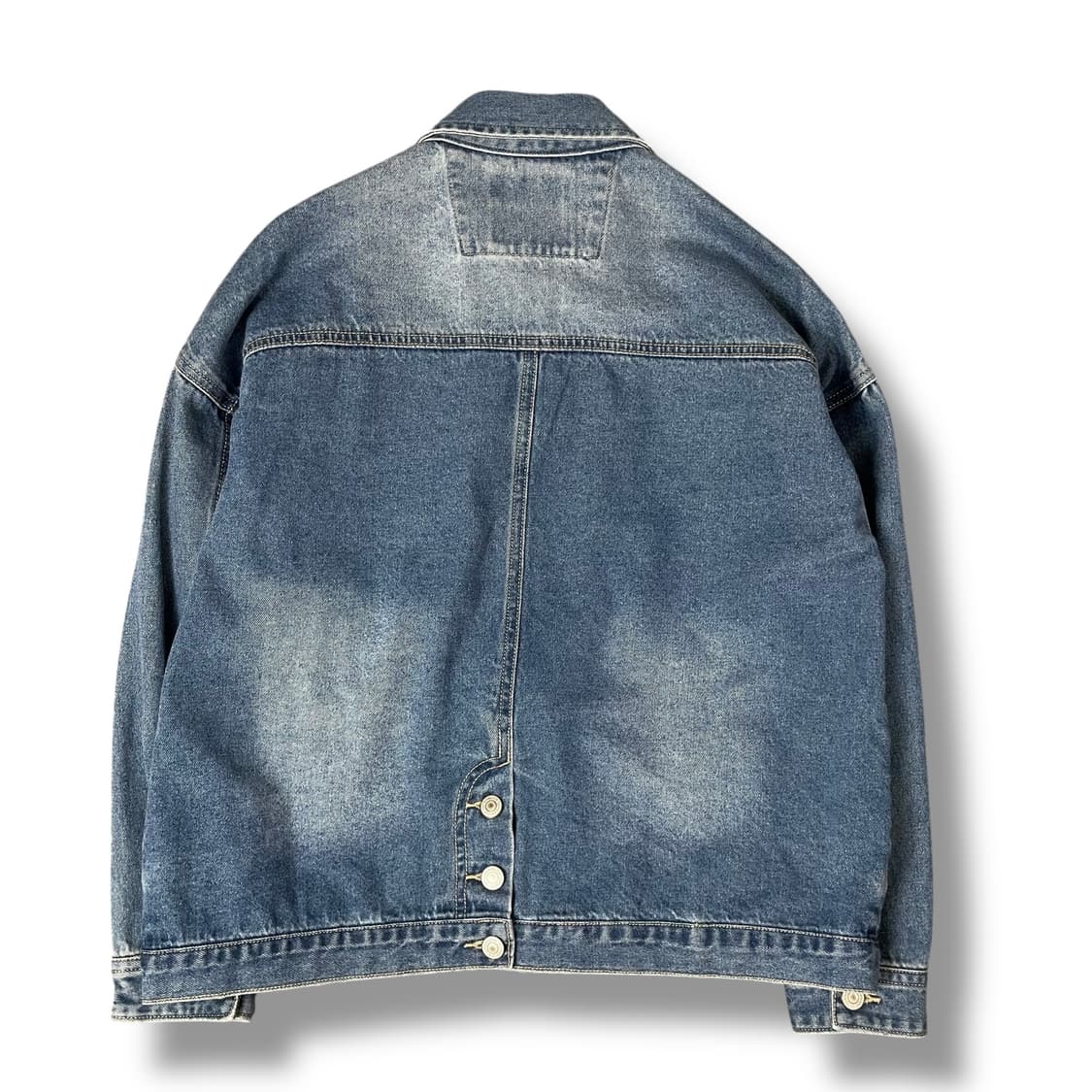 W teens 유니크 나염 프린팅 투포켓 청자켓 L 상품이미지2