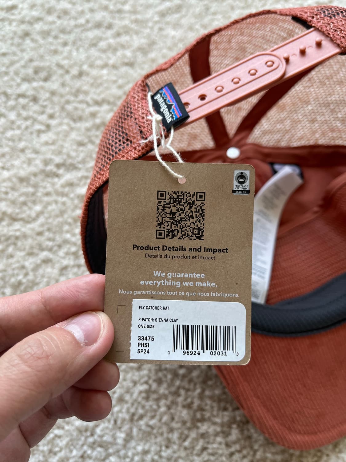 파타고니아 Fly Catcher Hat (Sienna Clay) 상품이미지9