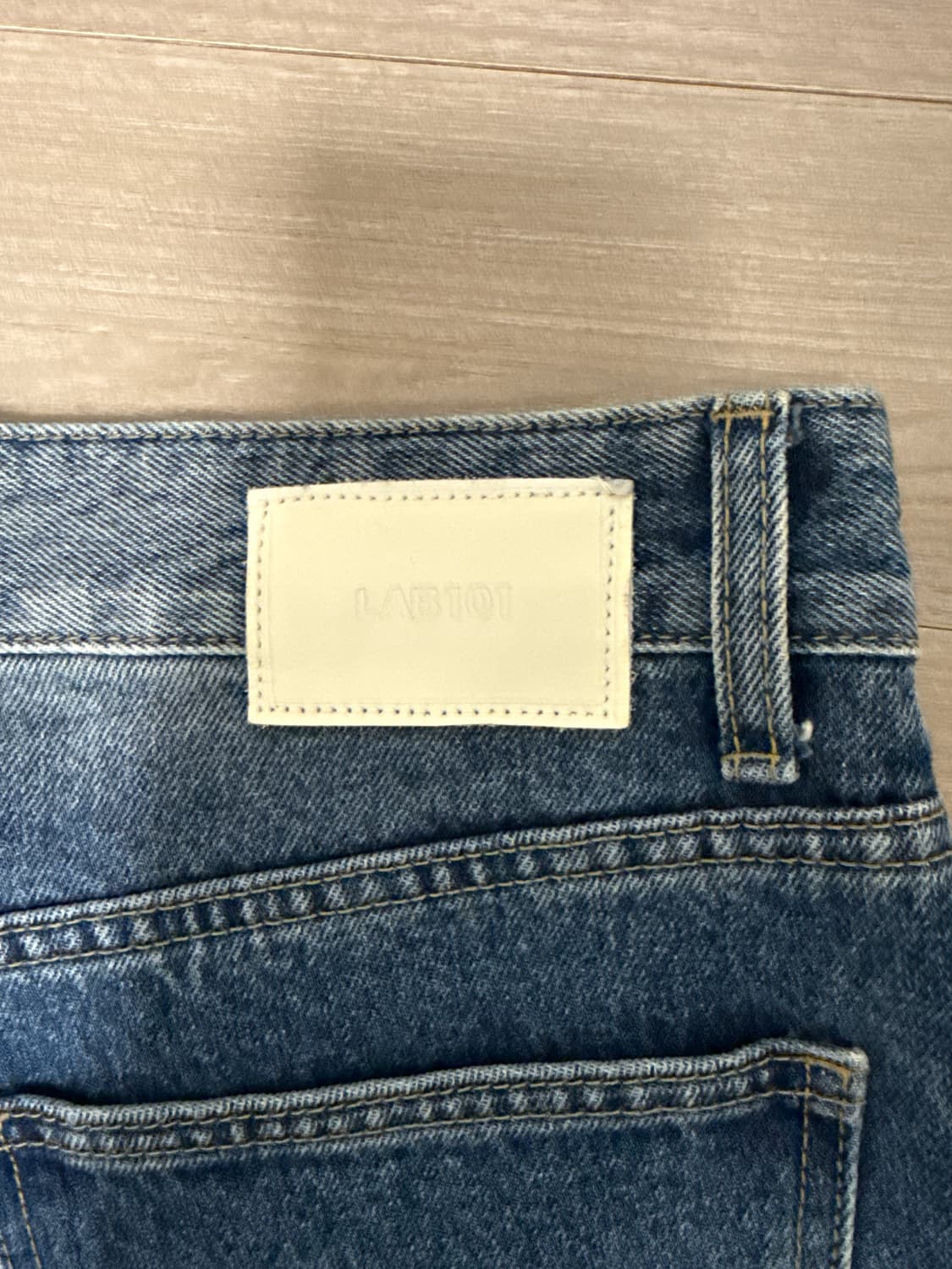 랩 101 컷오프 스톤워시 와이드 데님 팬츠 30size 상품이미지5