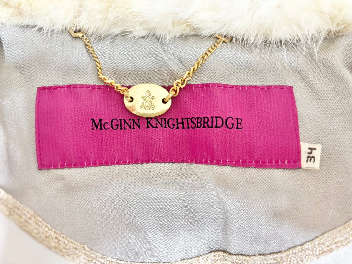 메긴나잇브릿지ㅡ 천연 밍크 방울 카라/오리털패딩 55 하자/수선필요 상품이미지6