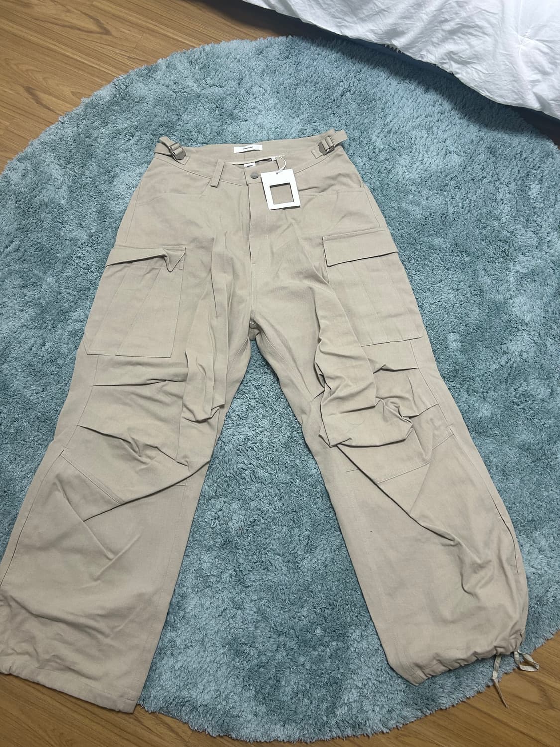 논노드 사이드 지퍼 카고 팬츠 베이지 1sz 상품이미지2