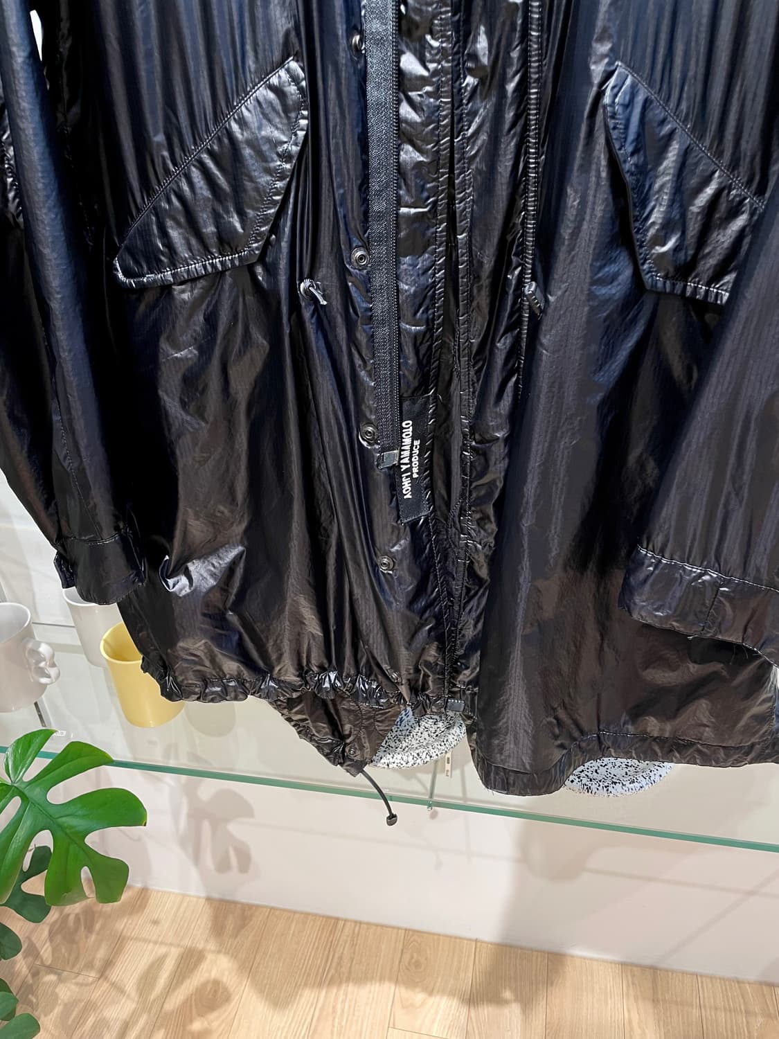 요지야마모토 뿌르옴므 quilted design hooded coat 상품이미지4