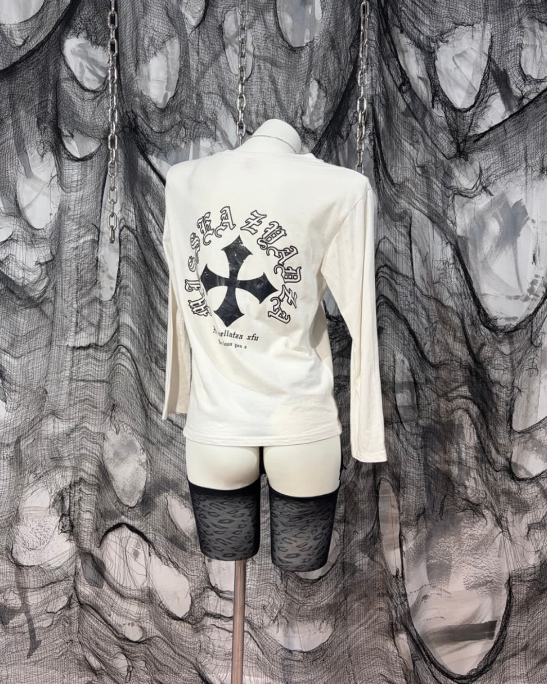 Japanese cross lettering long sleeve 상품이미지2