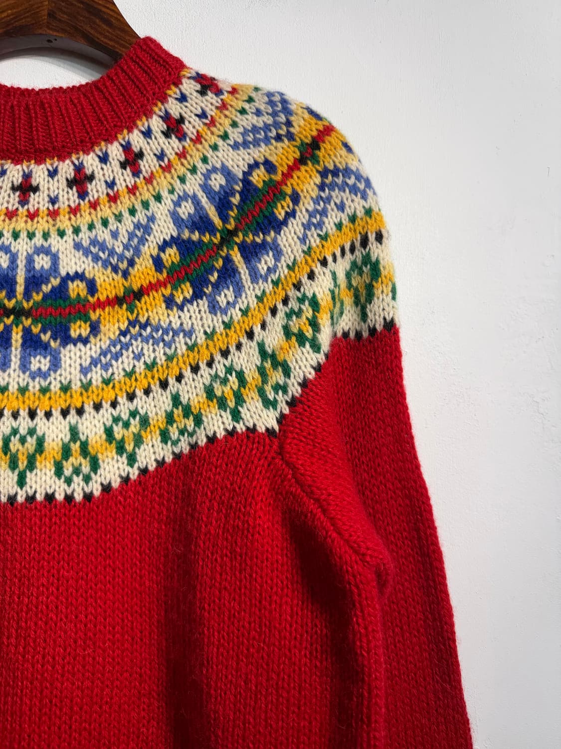 Shetland wool 100%  노르딕 니트 m~L 상품이미지4