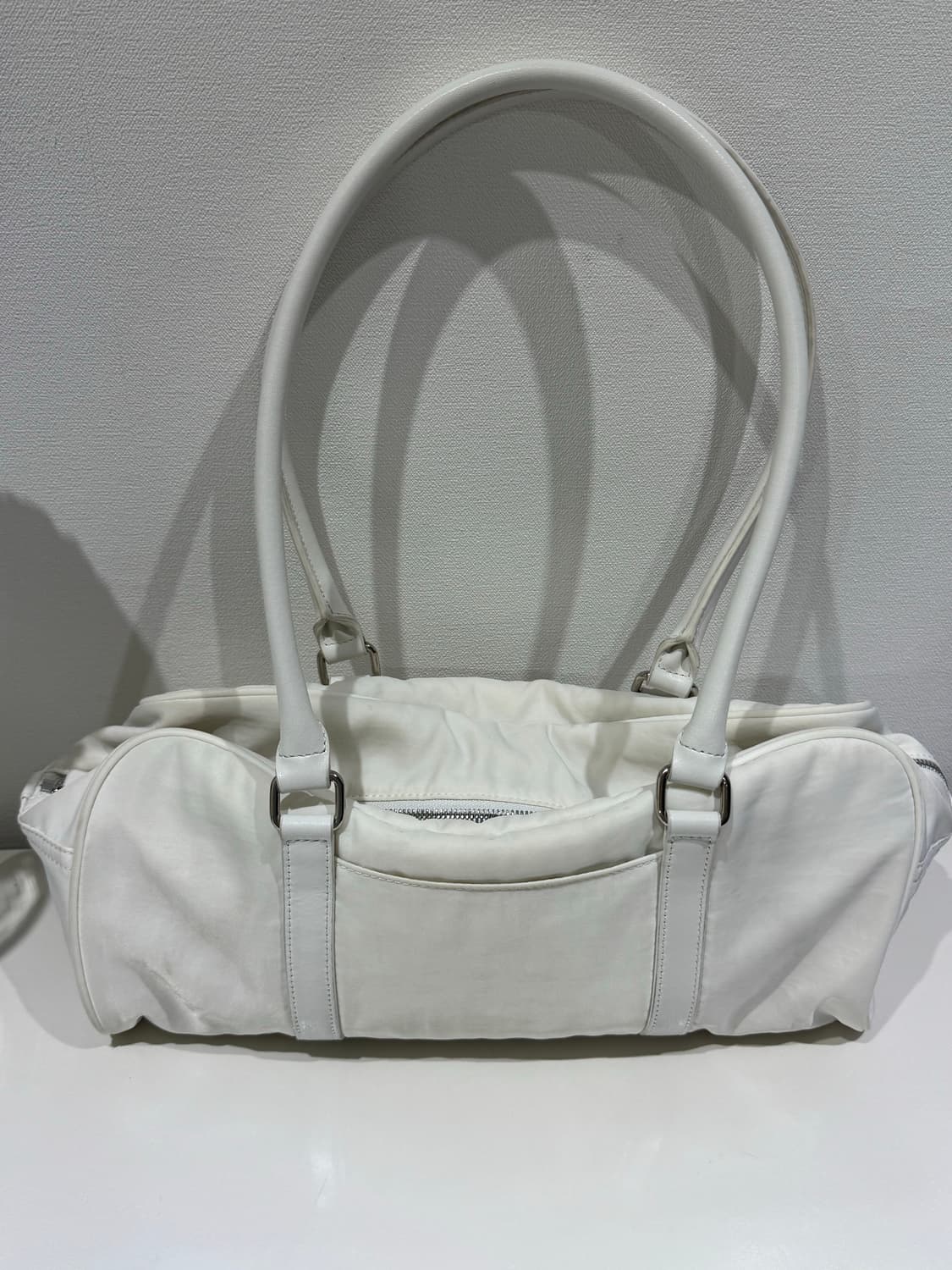 마뗑킴 나일론 보스턴 백 아이보리 Matin Kim Nylon Bosto 상품이미지5