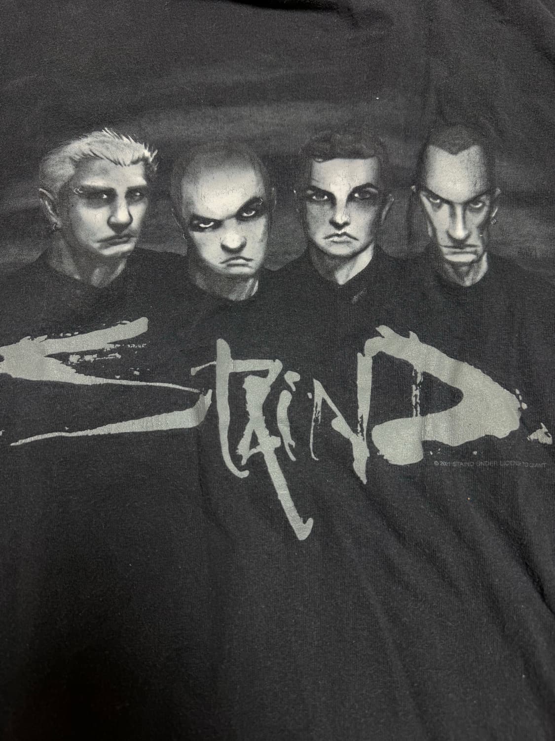 빈티지 스테인드 밴드티 xl 상품이미지3