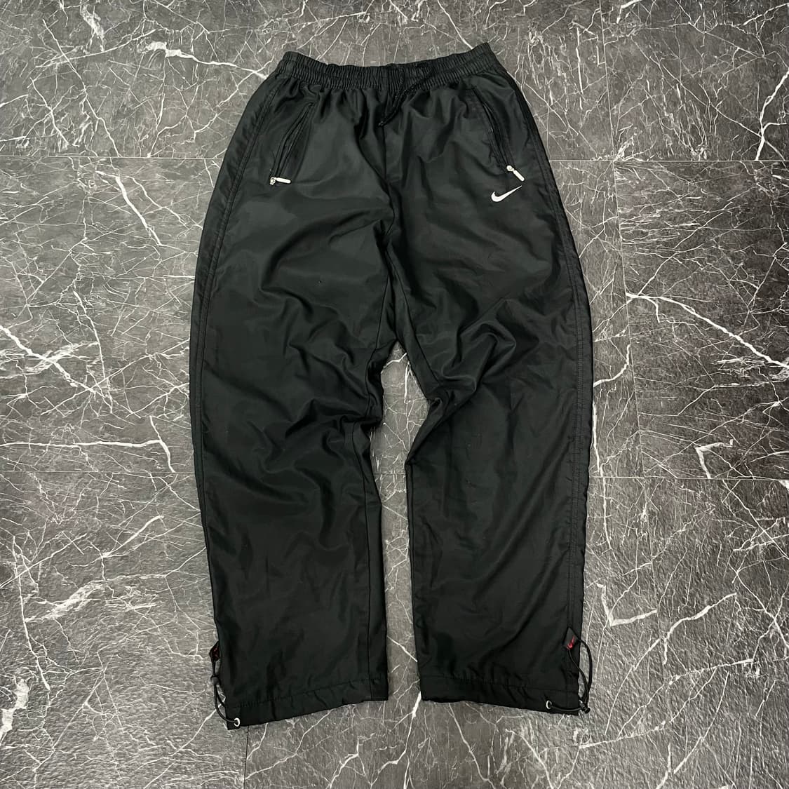 나이키 블랙 스우시 와이드 트랙팬츠 상품이미지4