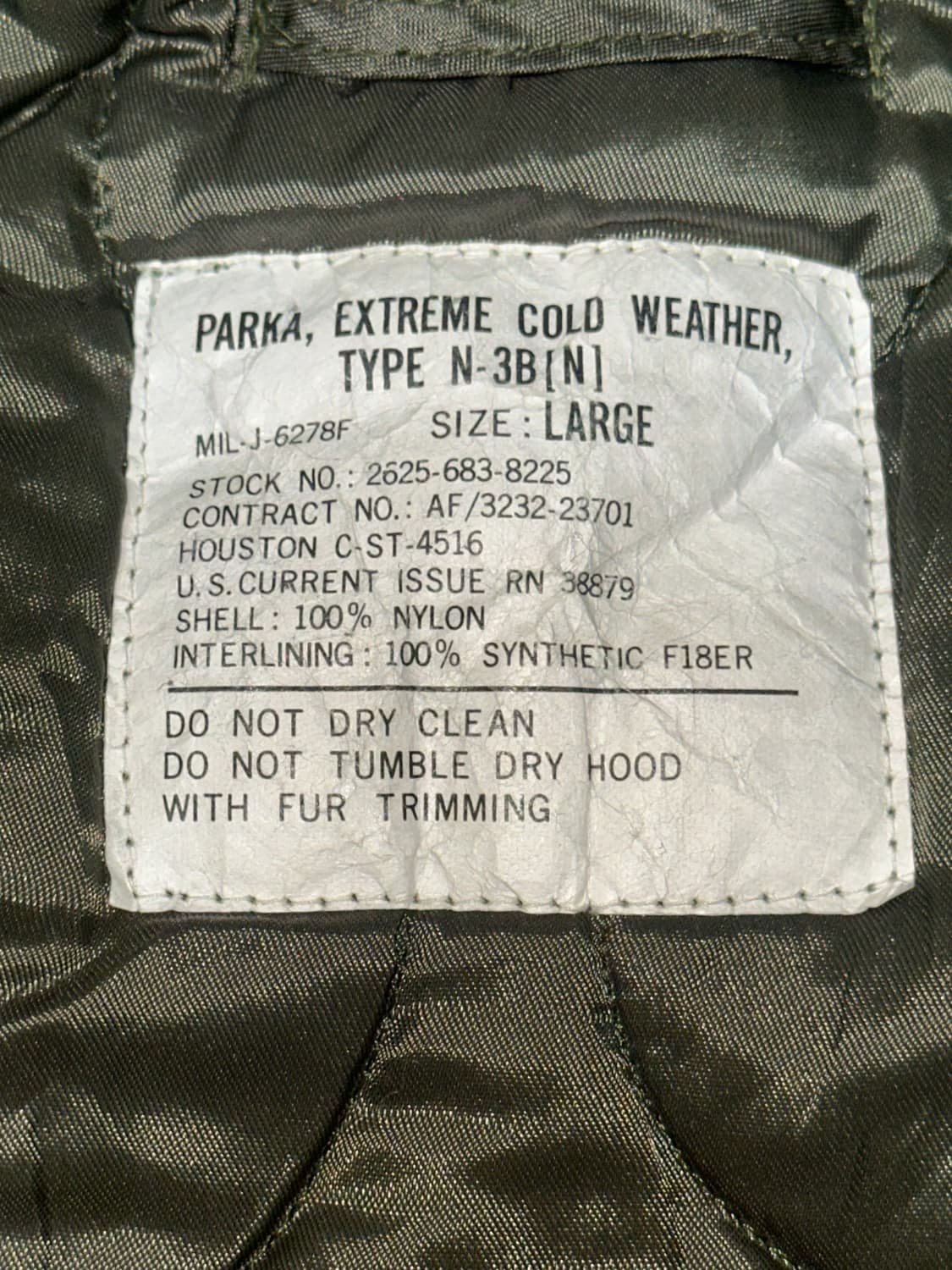 [상태 극상] 휴스턴(Houston) N-3B 복각 상품이미지3