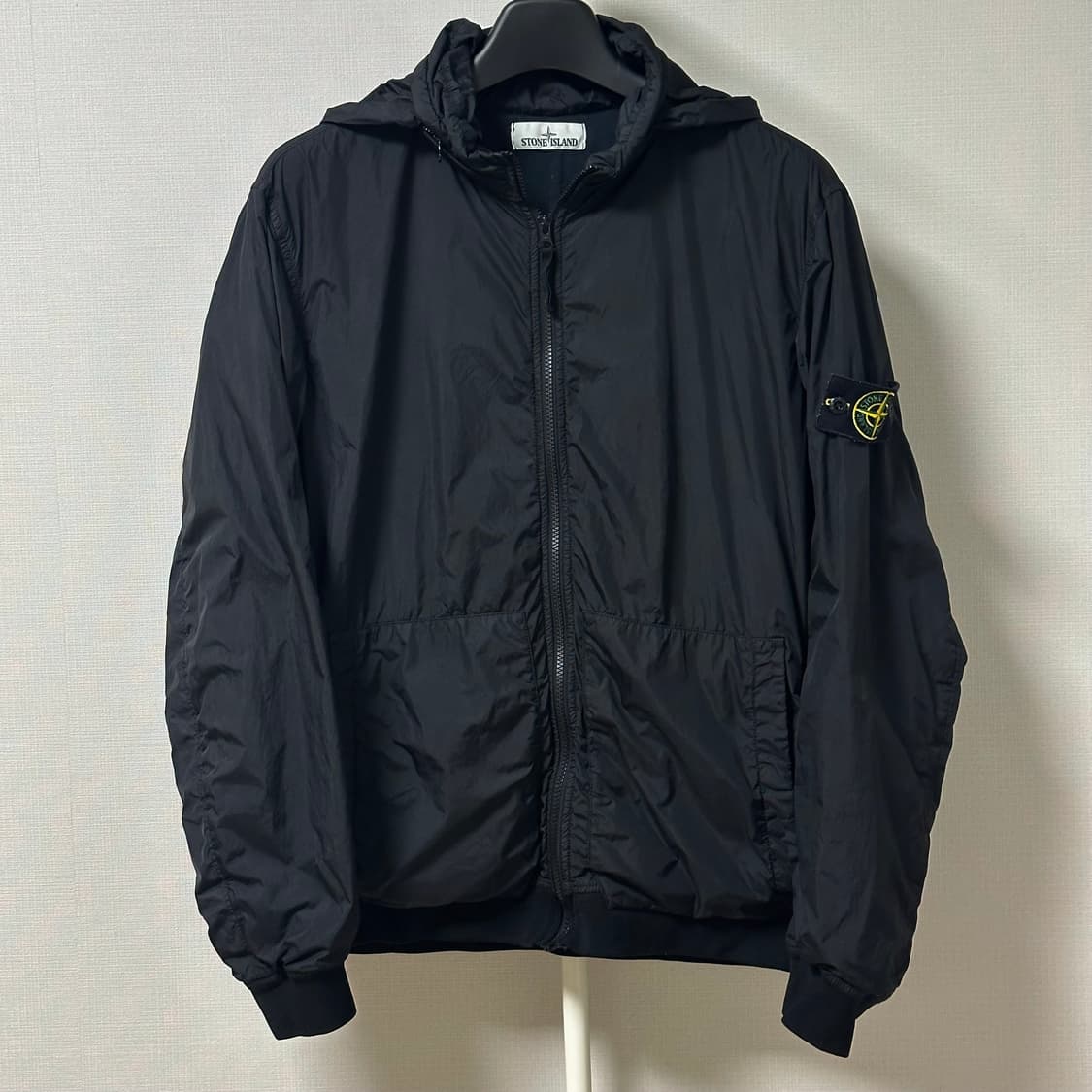 [XL] 20SS 스톤아일랜드 크링클랩스 R-NY 바람막이 블랙 상품이미지1