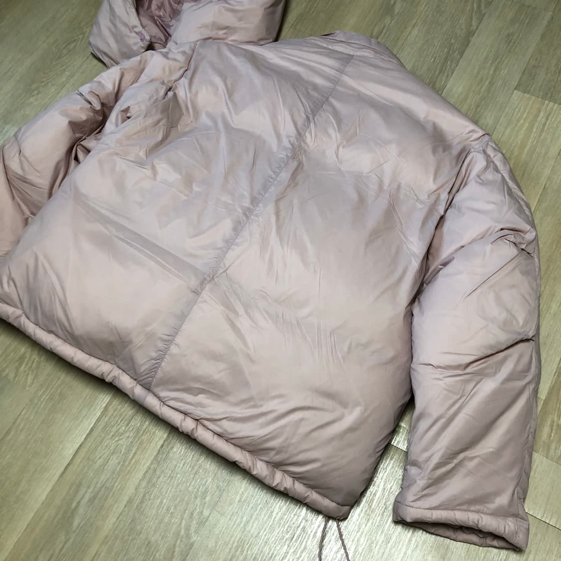 (L) 키뮤어 KIIMUIR 덕다운 벌룬 플라켓 다운 점퍼 패딩 핑크 상품이미지8