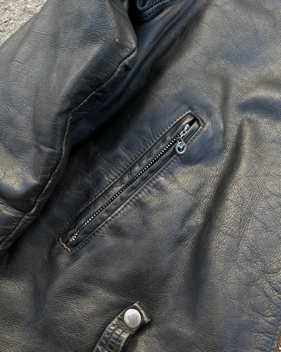 [XXL] 70s 빈티지 할리데이비슨 더블 라이더 자켓 상품이미지4