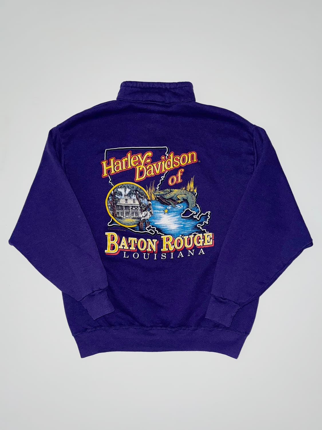 [XL] 빈티지 할리데이비슨 쿼터 집업 스웻셔츠 상품이미지2