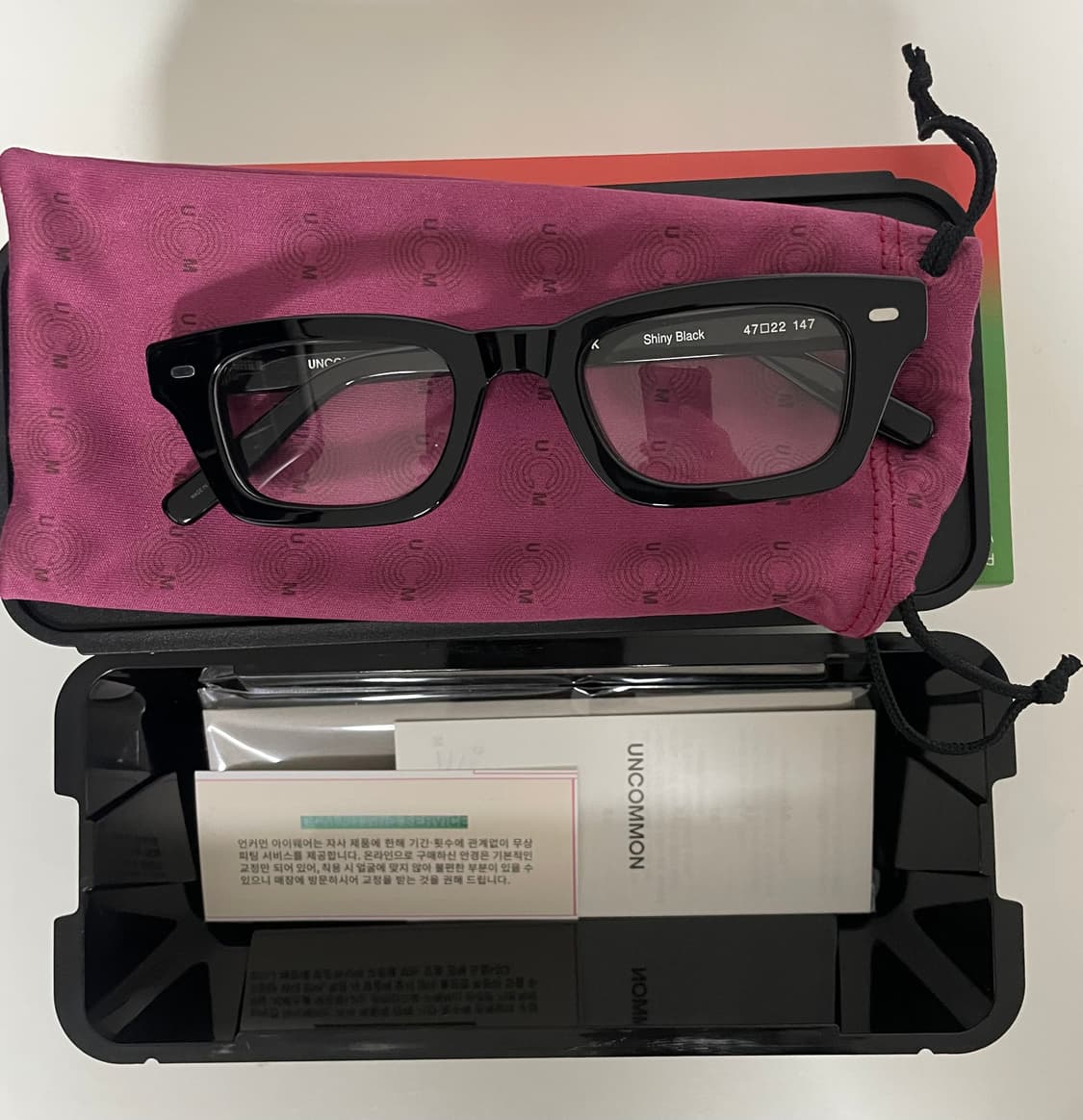 언커먼아이웨어 벅 블랙 새상품 상품이미지1