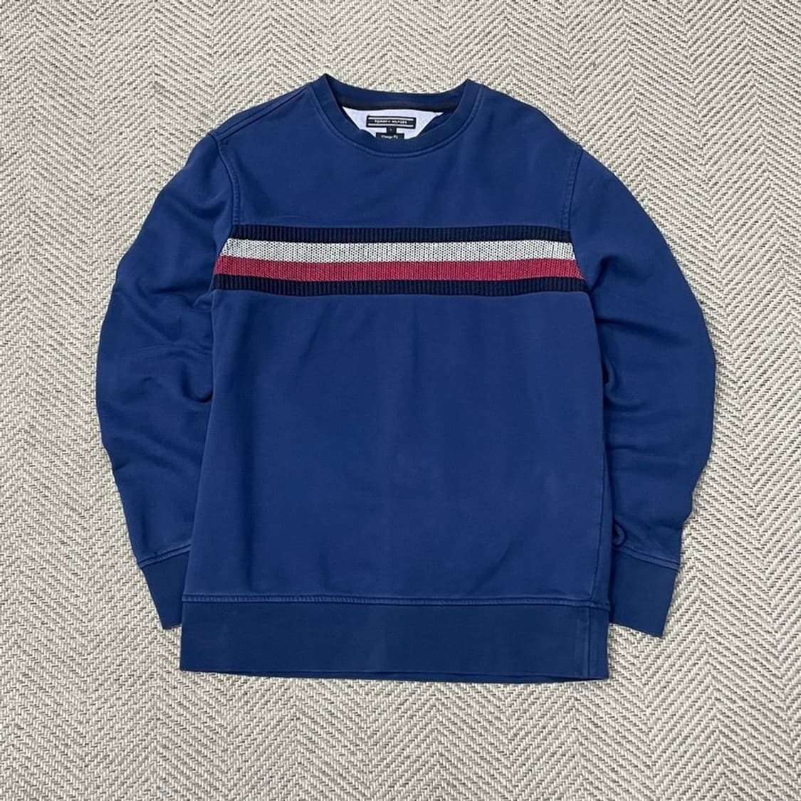 타미힐피거 자수 맨투맨 v0060 상품이미지1