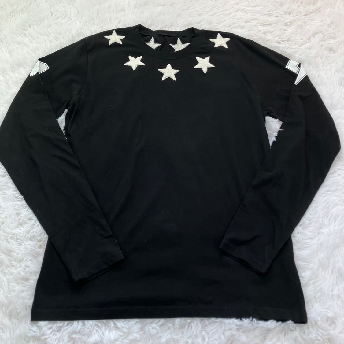 빈티지 스타 넥 라인 긴팔 752 y2k 스트릿 갸루 펑키 일본빈티지  상품이미지3