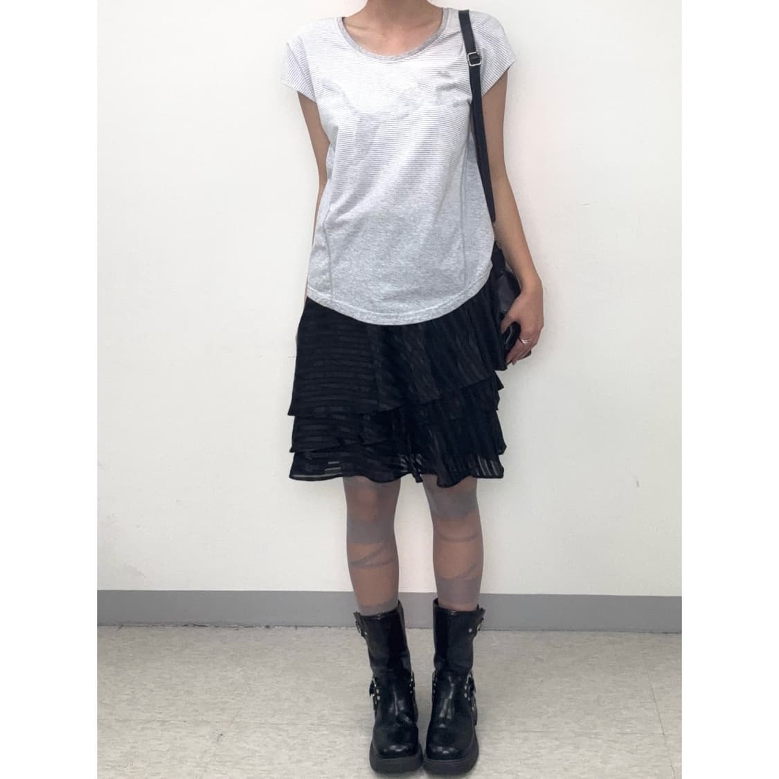 빈티지 푸마 그레이 반팔 상품이미지2