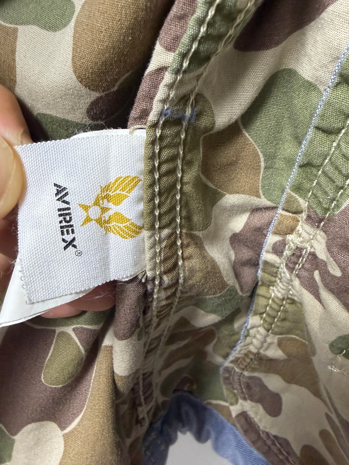 아비렉스 빈티지 카모 코튼 후드 자켓 상품이미지7