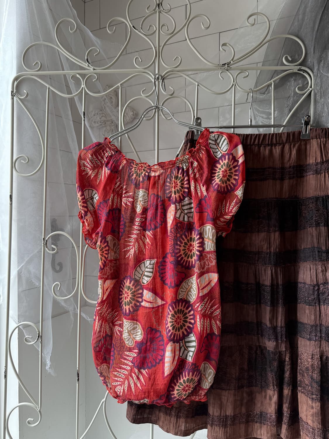 Hawaiian Puff Blouse 0373 상품이미지8