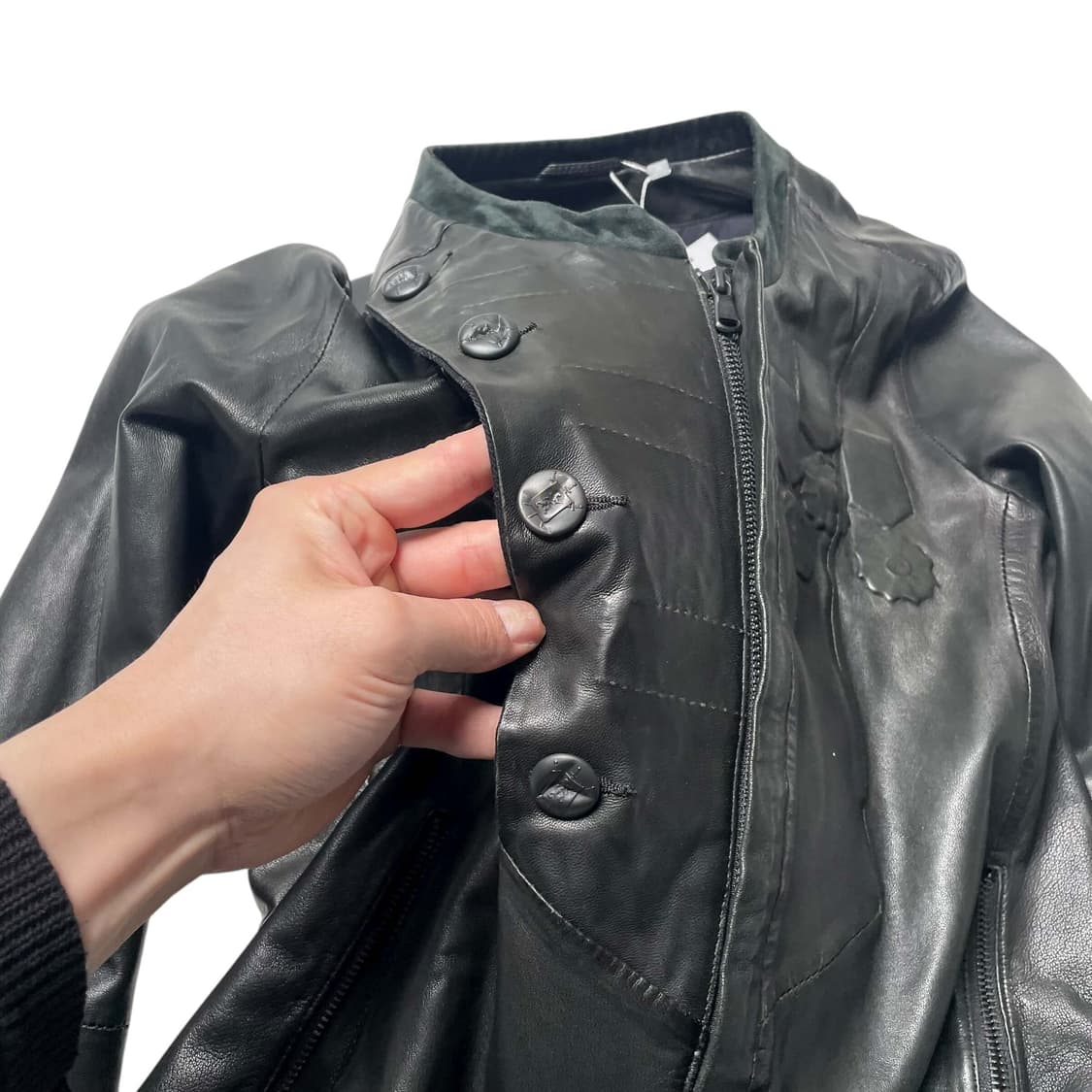 디젤 블랙 골드 3 메달 나폴레옹 레더 자켓 상품이미지7