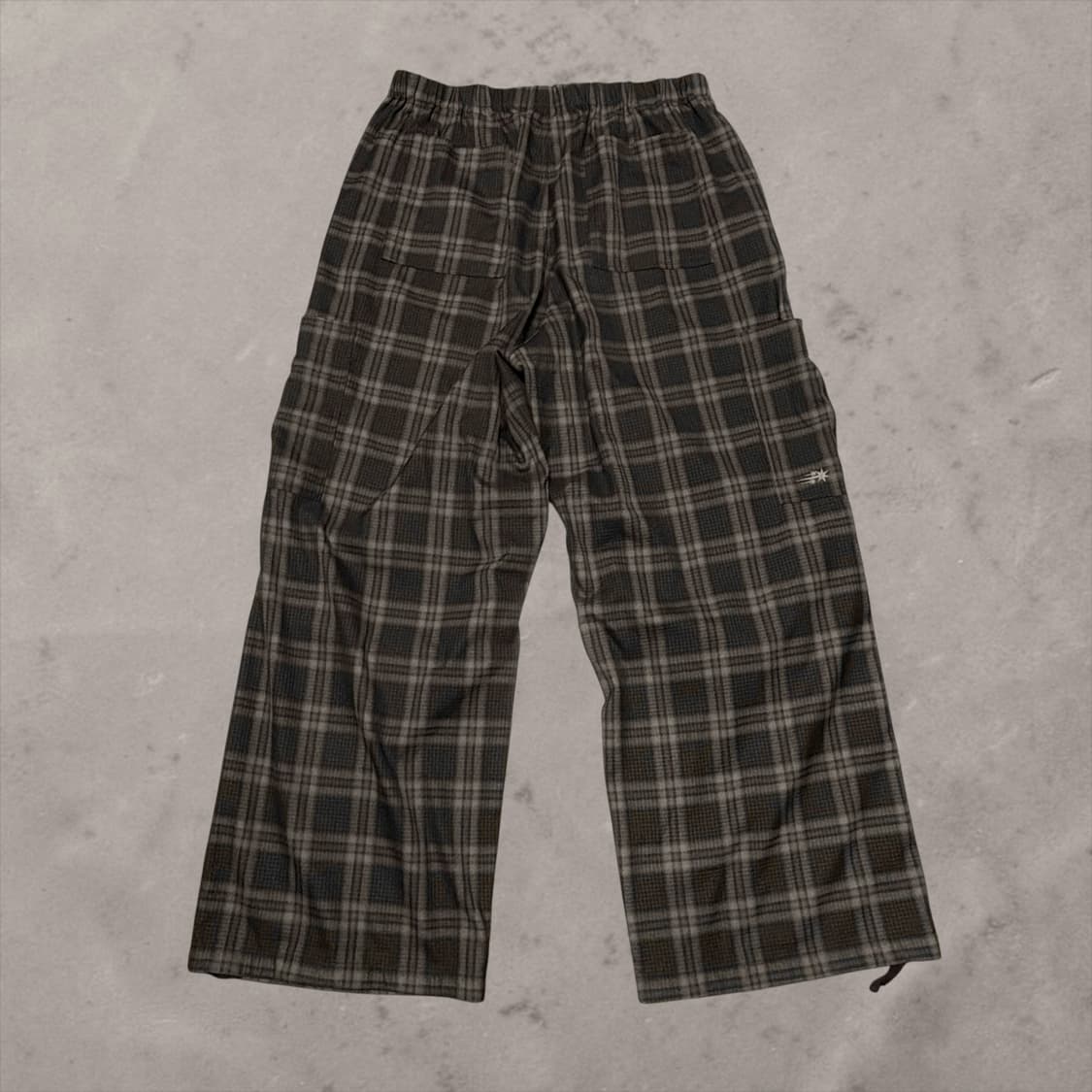 Check Parachute Cargo Pants Brown 상품이미지2