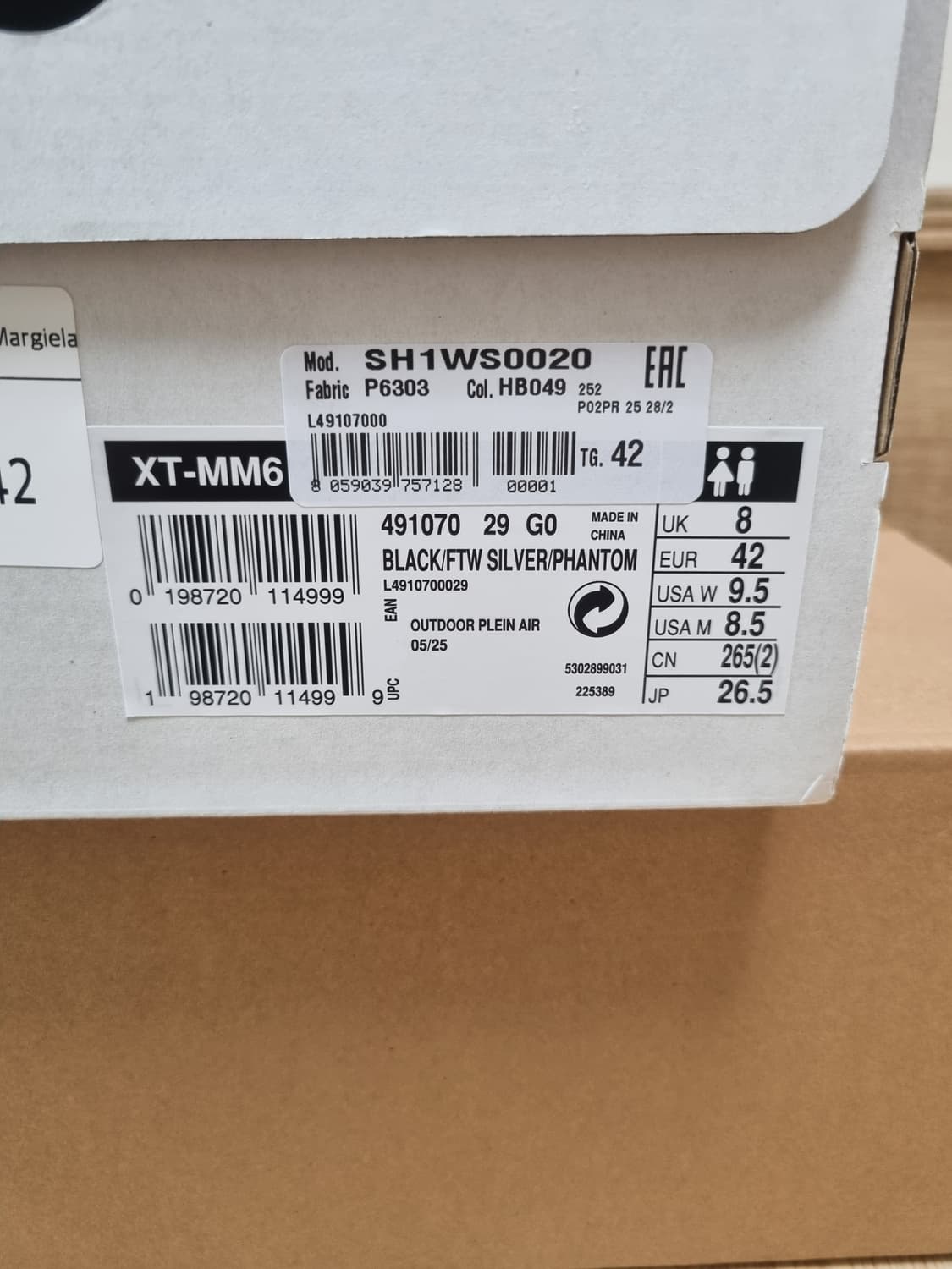 살로몬 마르지엘라 XT-MM6 블랙 265 상품이미지2