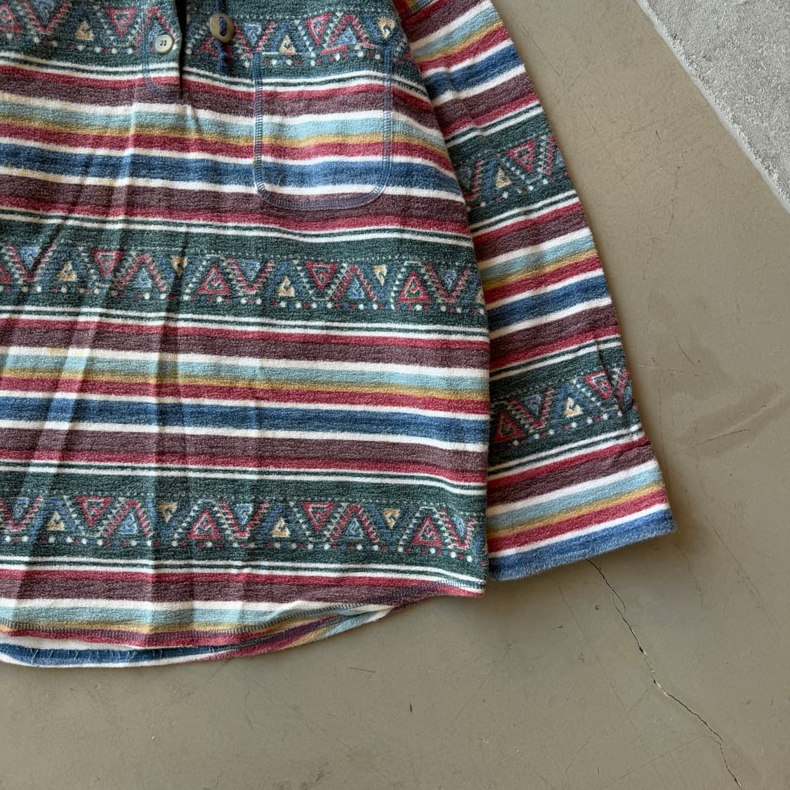 vtg 아즈텍 스냅 플리스 후드 상품이미지2