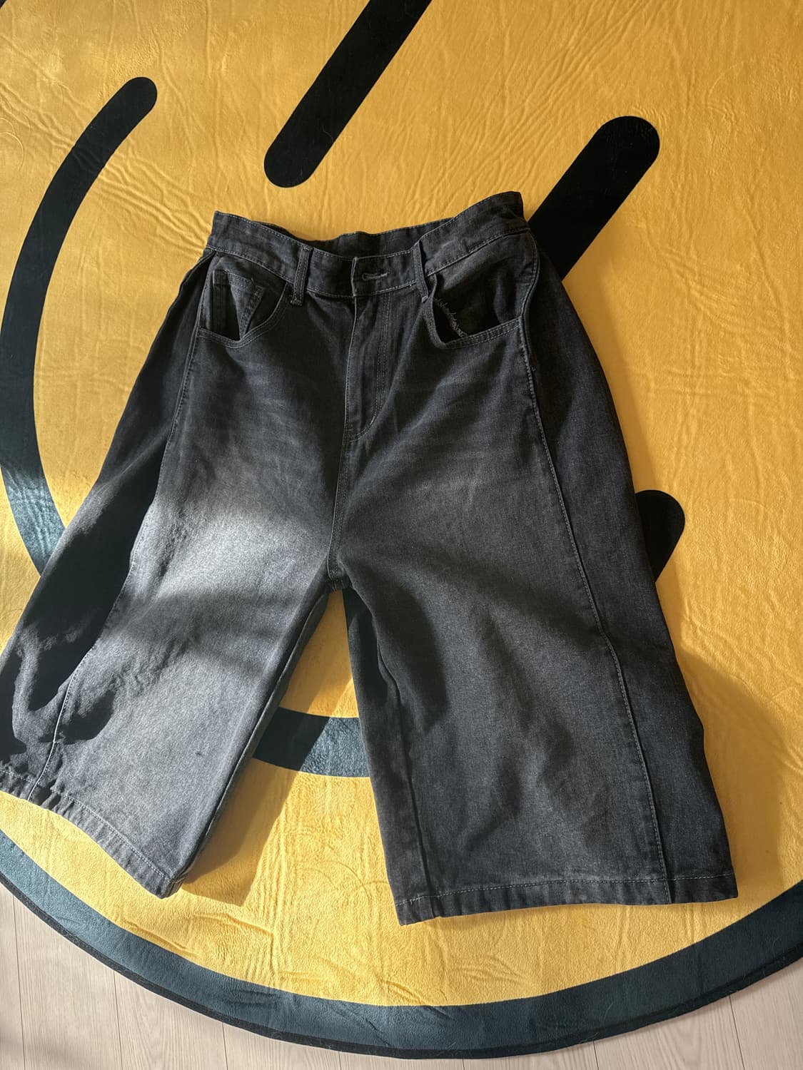 엽절개 데님 버뮤다 팬츠 XL  상품이미지3