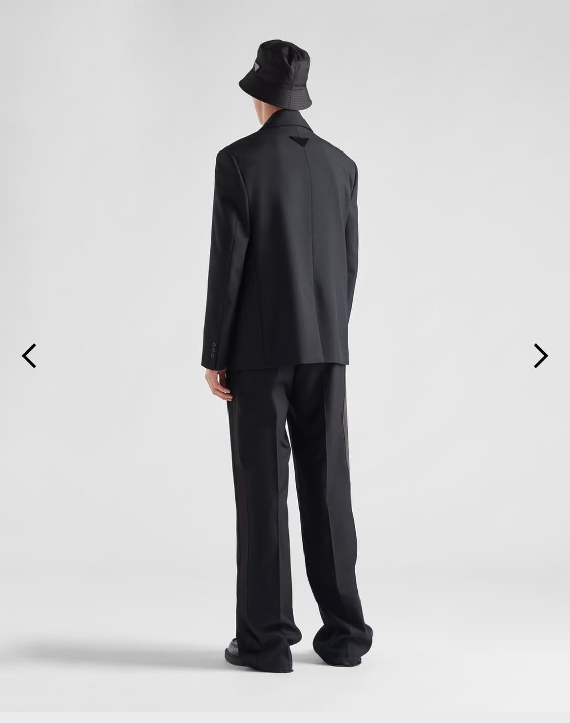 프라다 / 싱글 브레스티드 울 모헤어 자켓 블랙 / 50R 상품이미지2