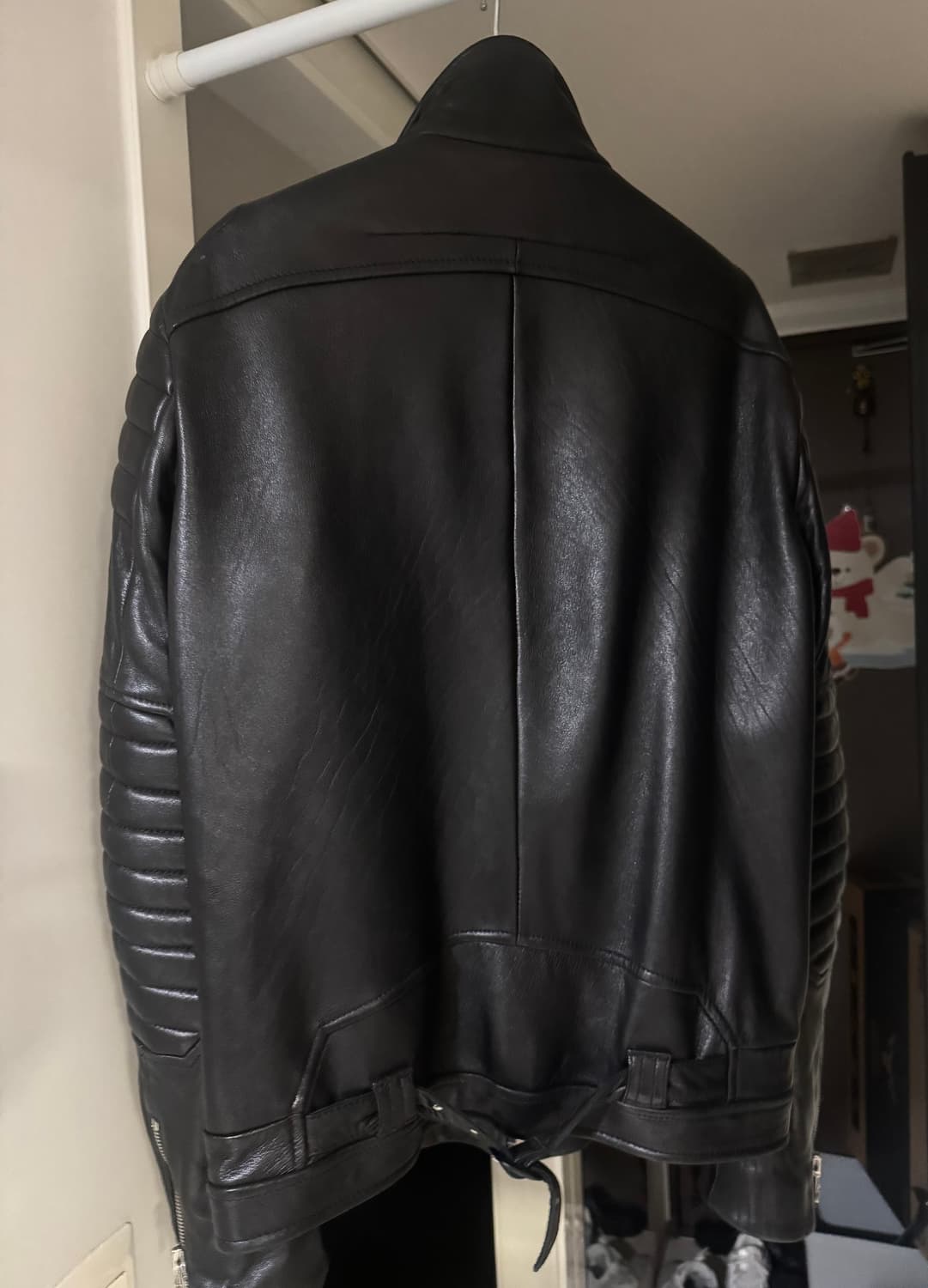 시스템옴므 라이더 레더 자켓 (착샷) 상품이미지2