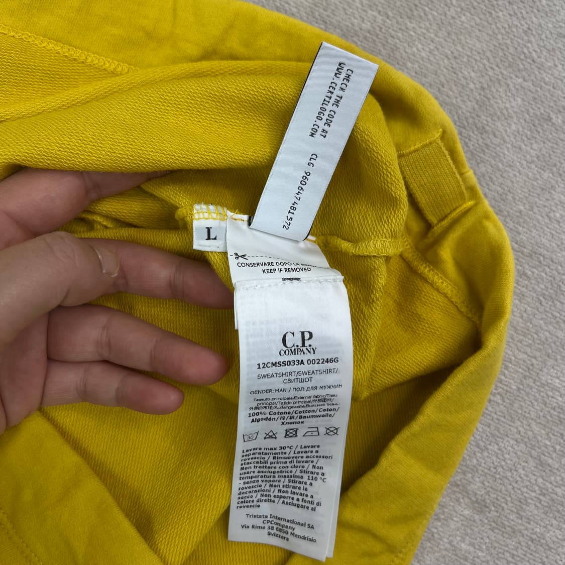 100 cp컴퍼니 고글와펜 후드티 상품이미지6