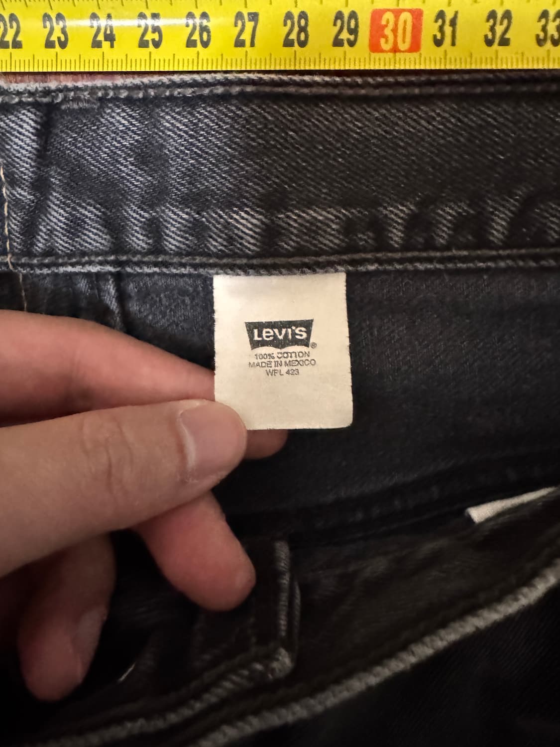 [40] 00년 9월 생산 리바이스 501-0660 블랙진  상품이미지6