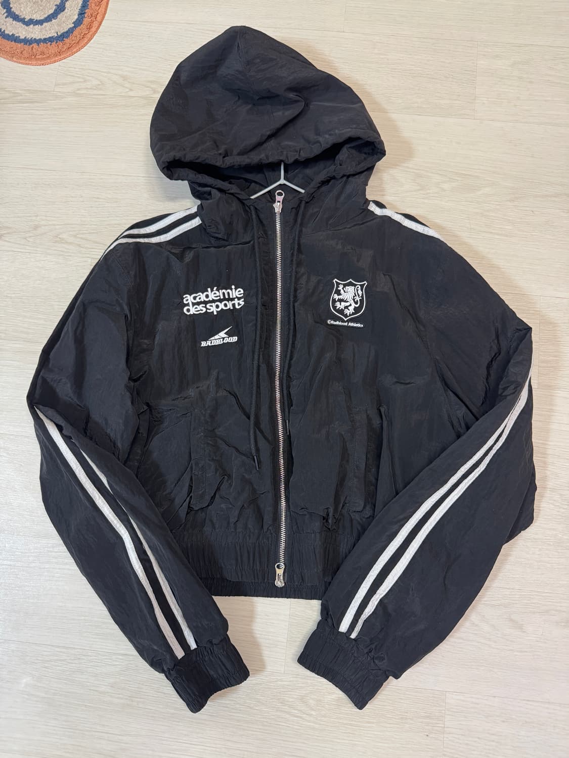 배드블러드 ADS 빈티지 후드 트랙 자켓 블랙 M 상품이미지5