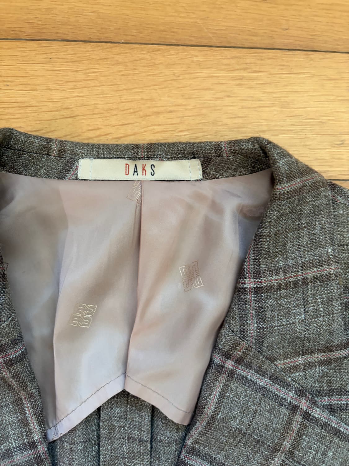 닥스 DAKS 체크 자켓 빈티지 블레이저  상품이미지2