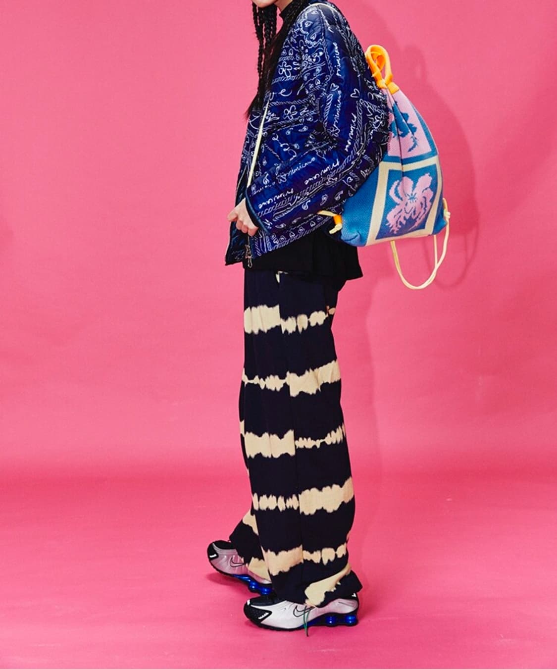 미미카위 퍼피 멀티 니트 스트링 백팩 Free 상품이미지2