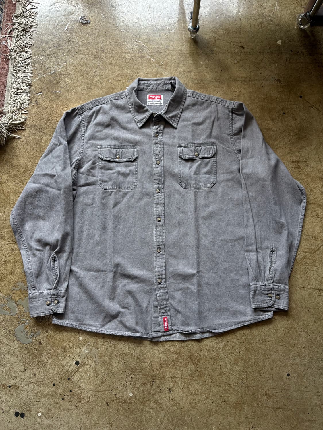 랭글러 그레이 워크 셔츠 상품이미지2