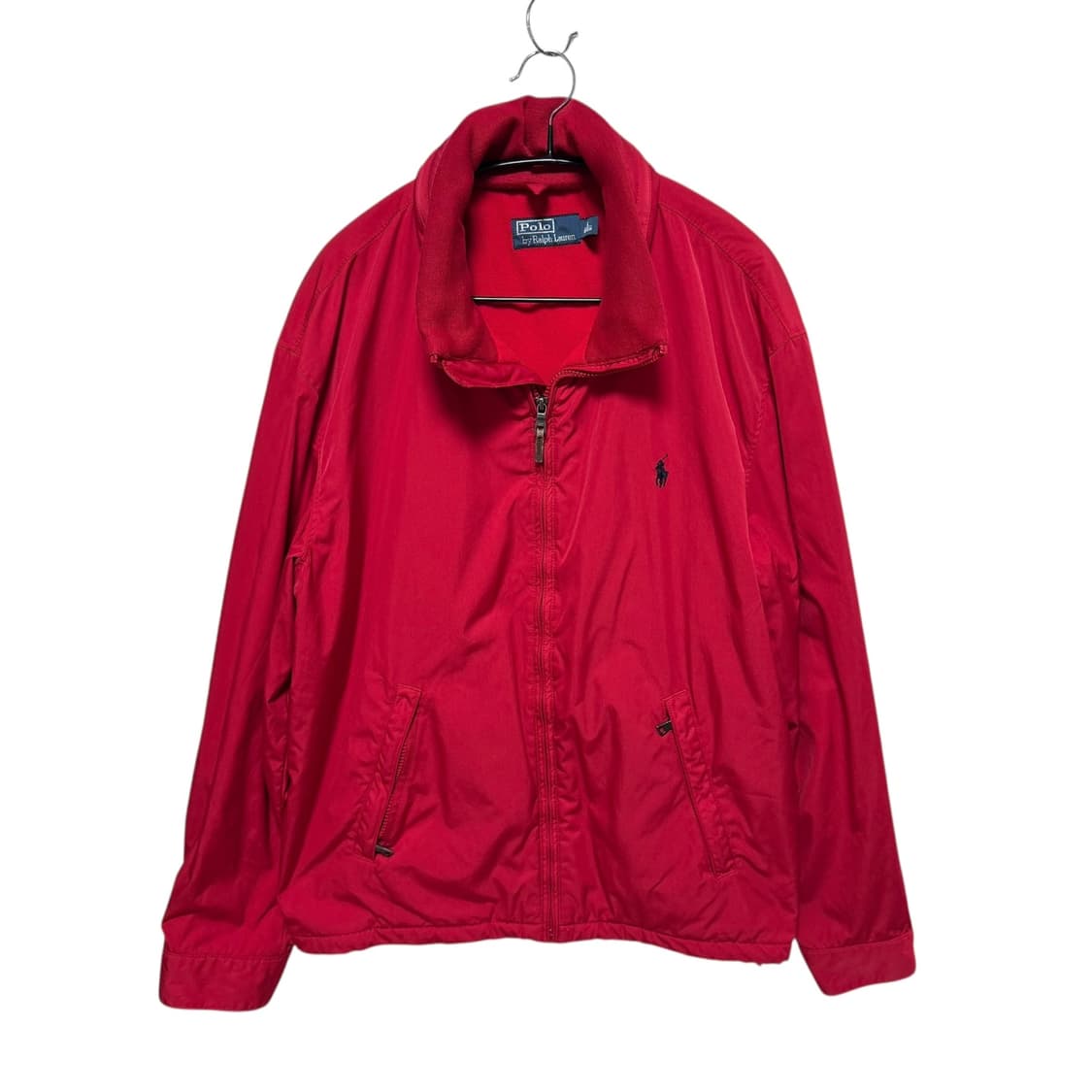 폴로 랄플로렌 나일론 쉘 플리스 레드 봄버 자켓 상품이미지2