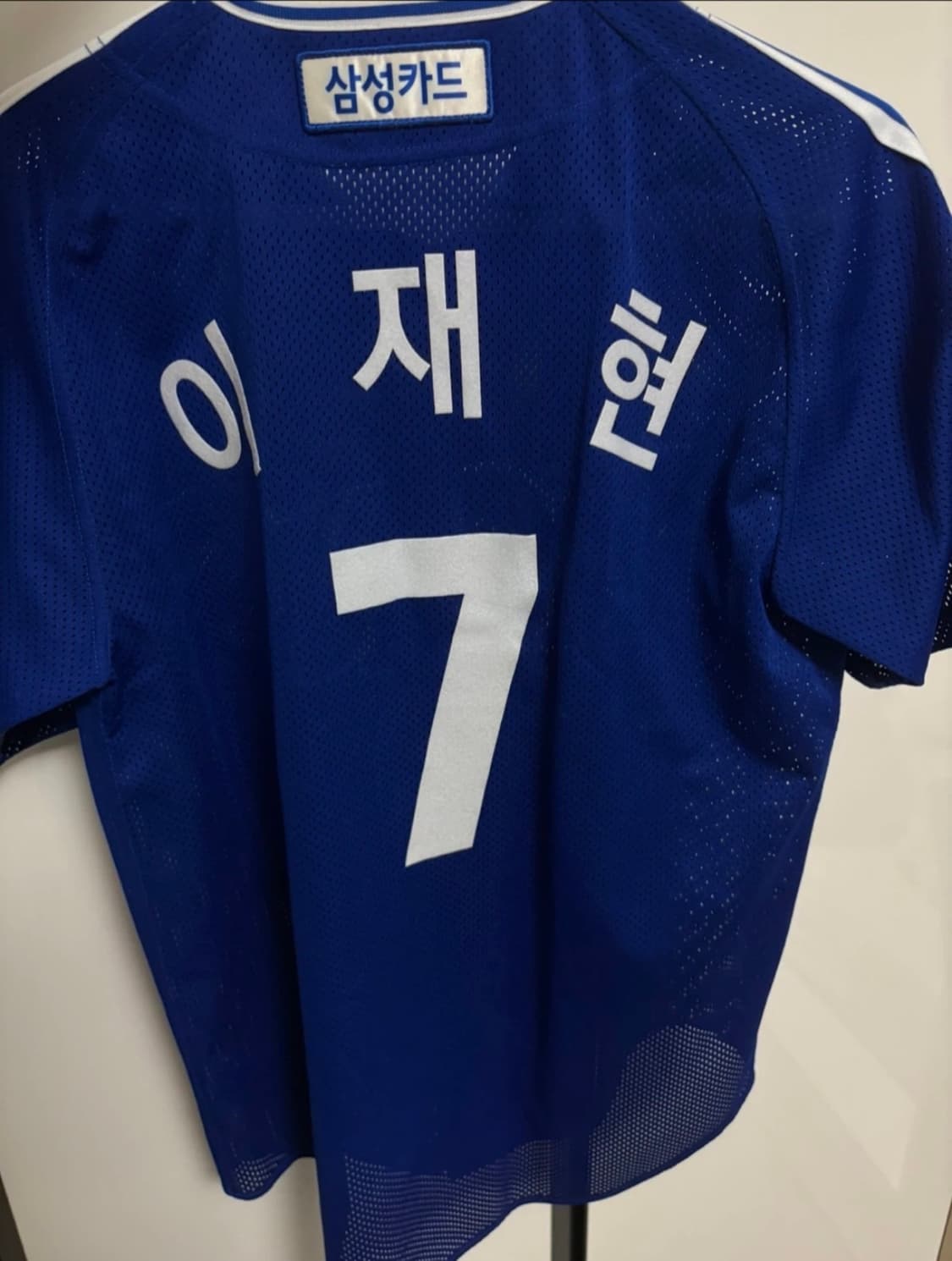 삼성라이온즈 올드 어웨이 유니폼 이재현 마킹 상품이미지2