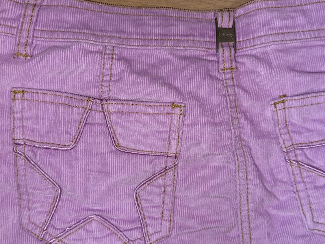 타미힐피거 y2k 퍼플 코듀로이 스커트 상품이미지4