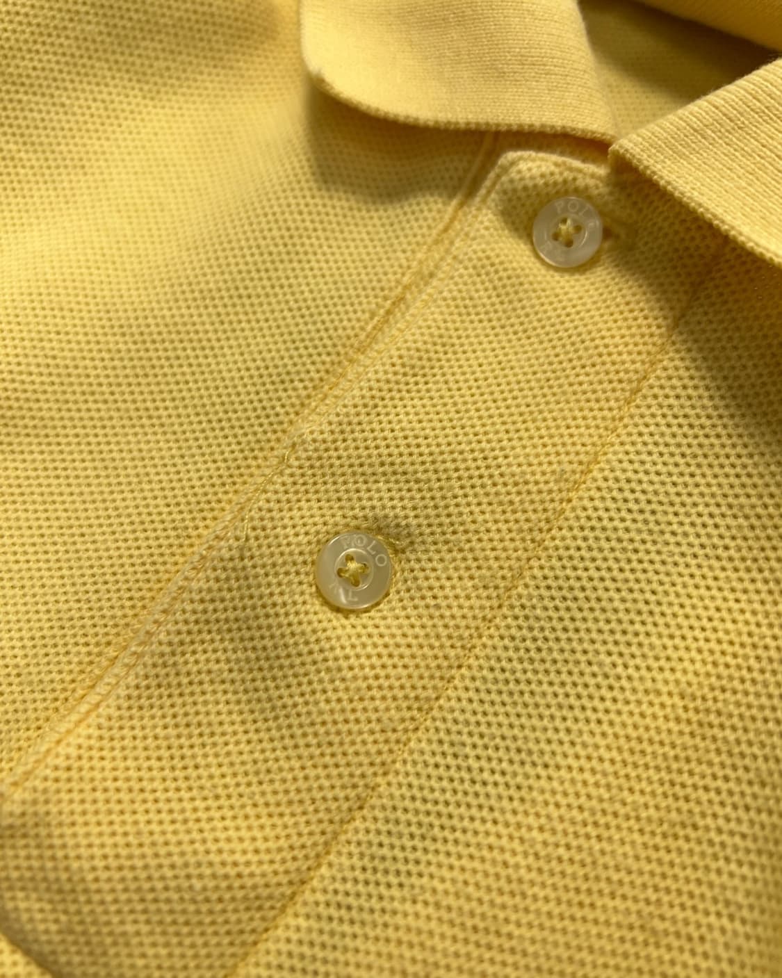 폴로 랄프로렌 옐로우 긴팔 PK 카라티  상품이미지6