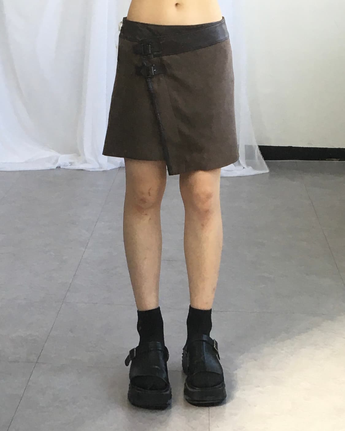 Belted wrap skirt 상품이미지4